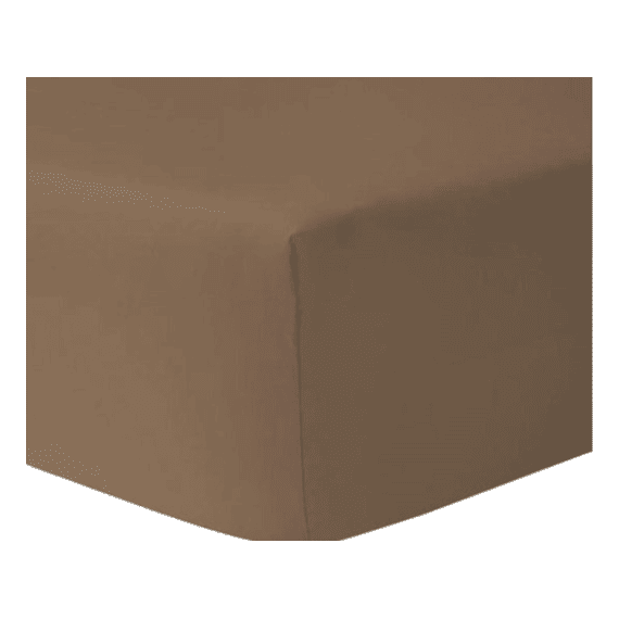 Hoeslaken Flanel 200x200+30 Taupe