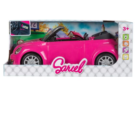 S5666622A Pink Cabrio Fashion Dolls R/C Auto Licht En Geluid