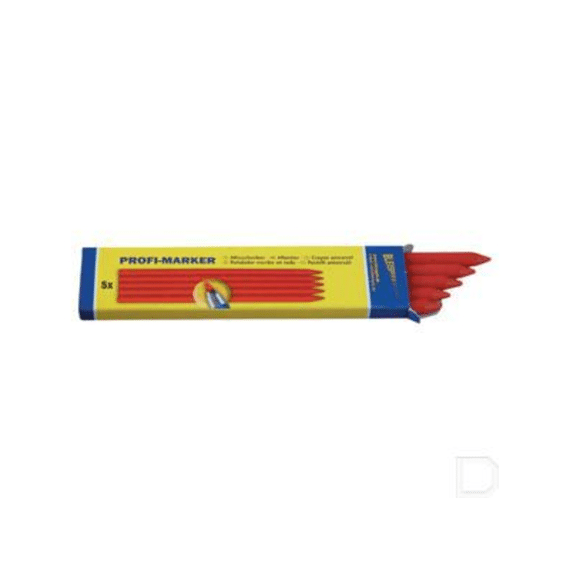 Bleispitz Potloodstift Profi-marker Rood Per 5