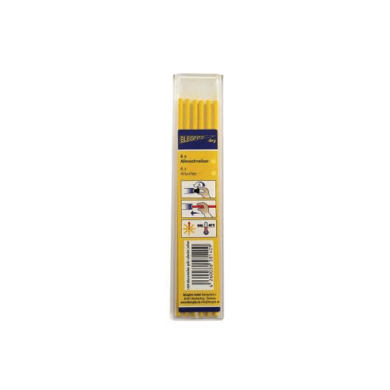 Bleispitz Potloodstift Marker-dry Geel