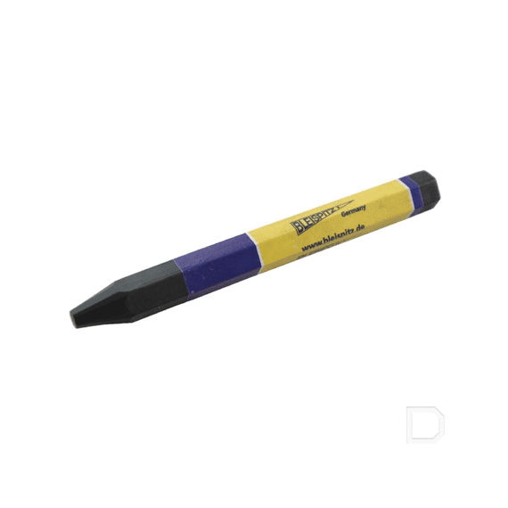 Bleispitz Vetkrijt 120mm Zwart Ø12mm Met Papier Per 12