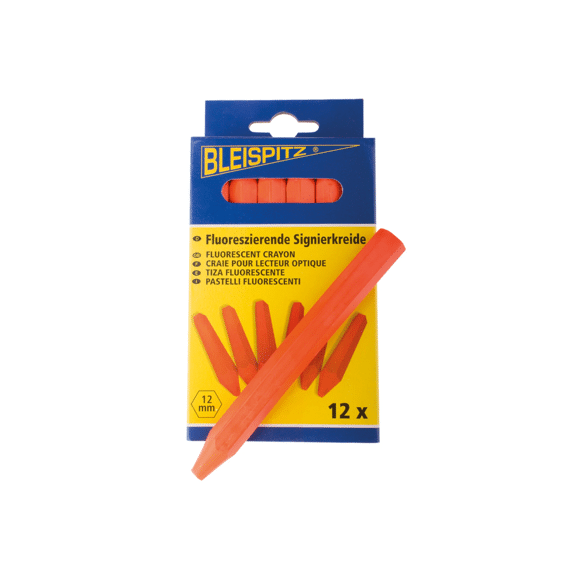 Bleispitz Vetkrijt Fluo 120mm Oranje Ø12mm Per 12