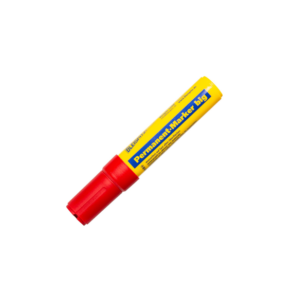 Bleispitz Onuitwisbare Markeerstift Breed Rood Ø4-12mm