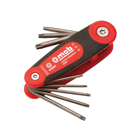 Mob Stiftsleutels In Houder Tamper Torx, Chroom-Vanadi