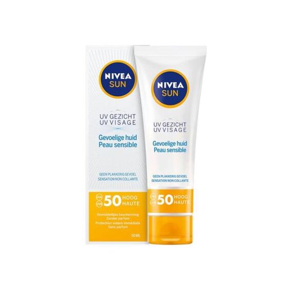 Nivea Visage /Gezicht Sensitive 50 Ml -Spf 50