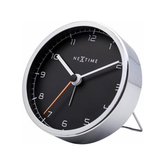 Nextime Alarm Clock - 9 X 9 X 7.5 Cm - Metal - Black - 'Company Alarm'