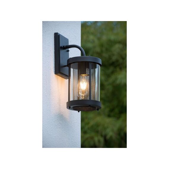 Lucide Makkum Wandlicht Ip23 E27 H38Cm Zwart