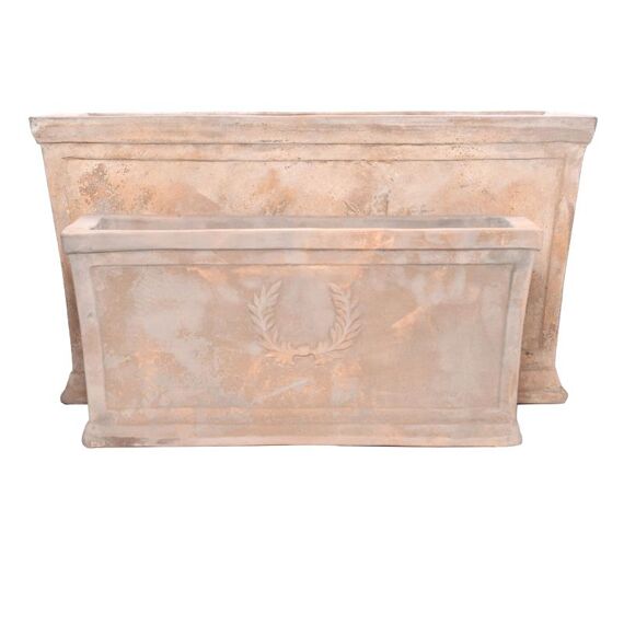 Bloempot 56X24X26 cm Terracotta Antiek Bruin (klein)