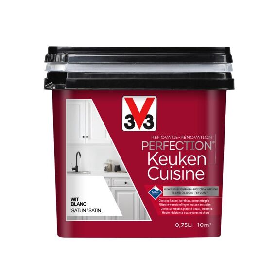 V33 Perfection Keuken Satijn 0.75L Wit