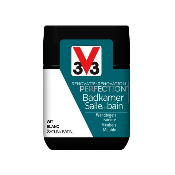 V33 Perfection Badkamer Satijn 0.075L Wit