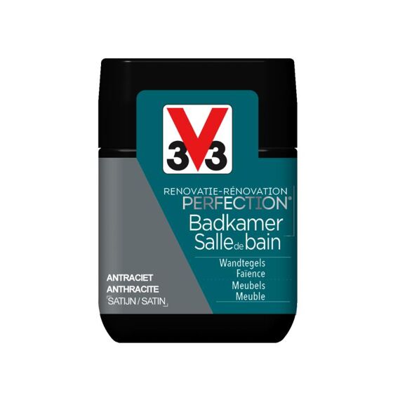 V33 Perfection Badkamer Satijn 0.075L Antraciet