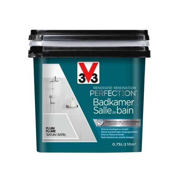 V33 Perfection Badkamer Satijn 0.75L Pluim