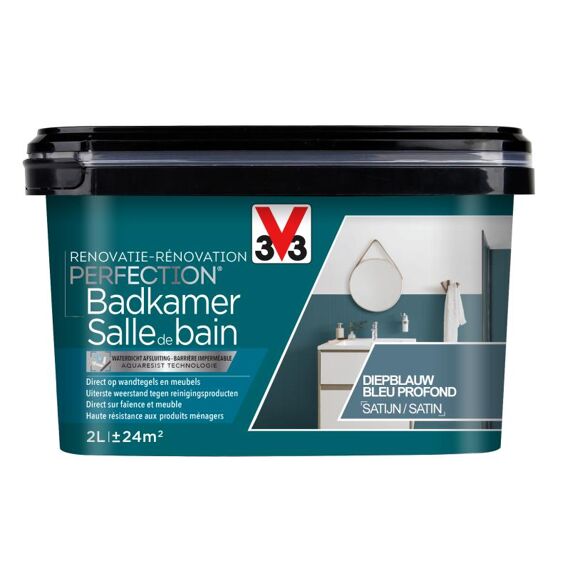 V33 Perfection Badkamer Satijn 2L Diepblauw