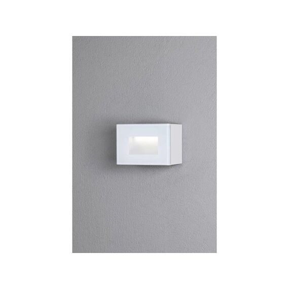 Chieri Powerled 230V Wand- Of Inbouwarmatuur Flush Rectangle 8X12Cm Aluminium