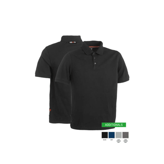 Herock Levi Polo Korte Mouwen Donker Heather Grijs S