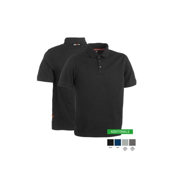 Herock Levi Polo Korte Mouwen Donker Heather Grijs Xl