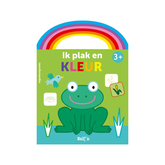 Ik Plak En Kleur 3+ Kikker Groen
