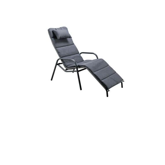 Sora Relax Chair Grey + Kussen Anthraciet