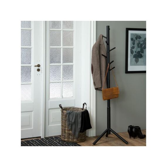 Bremen Coat Hanger Wood Lacquered Black L51Xw45Xh176Cm