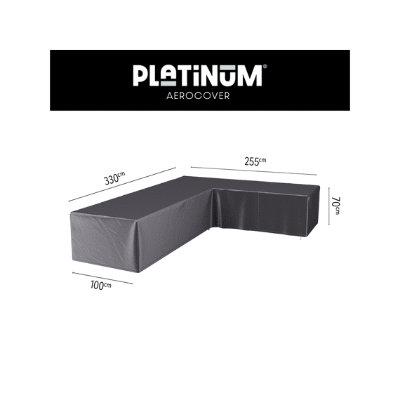 Platinum Aerocover Lounge Hoes L-Vorm 330X255X100Xh70Cm Anthraciet