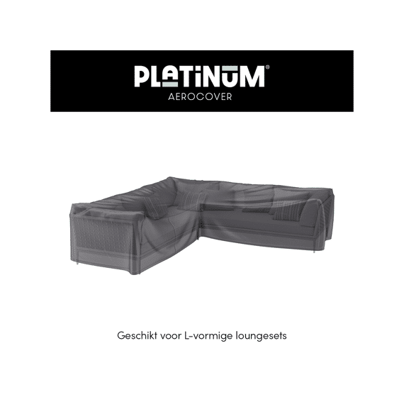 Platinum Aerocover Lounge Hoes L-Vorm 330X255X100Xh70Cm Anthraciet