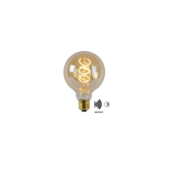 Lucide Led Bulb Twilight Sensor G95 E27/4W Amber