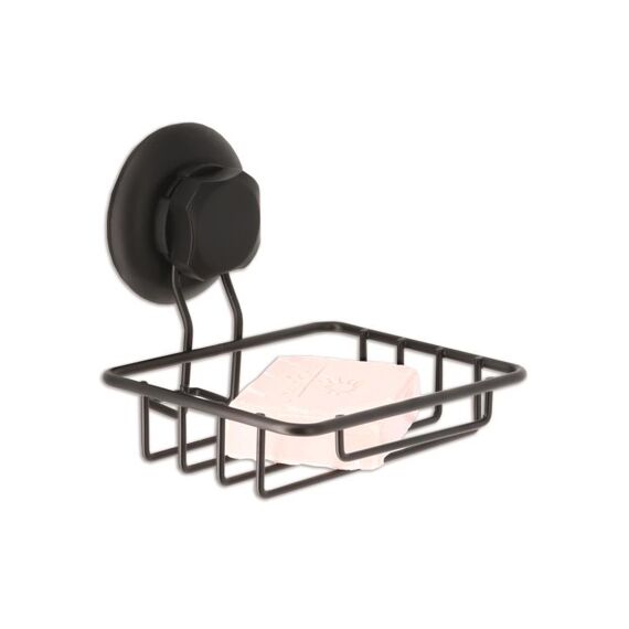 Bestlock Black Soap And Sponge Holder 13.2X13.2X10Cm