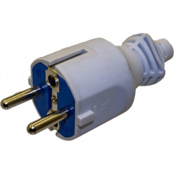 Stekker Mannelijk Flexi Schacht Wit