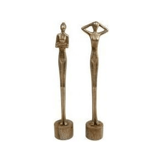 Decoratie Sculptuur Mango/Aluminium Assortiment - prijs per stuk