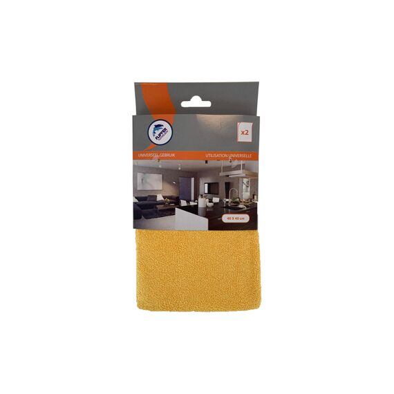 Doek Microtex Fl-Nivo 40X40 Geel 2-Pack