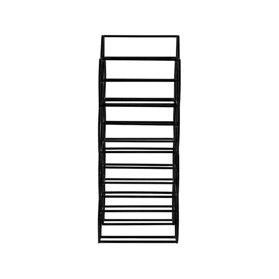 Wine Rack 12 Bottles 30x18x46cm Salbris Matt Black