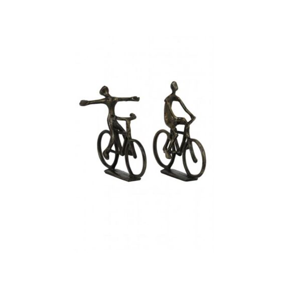 Ornament Cyclists Antique Bronze Set/2