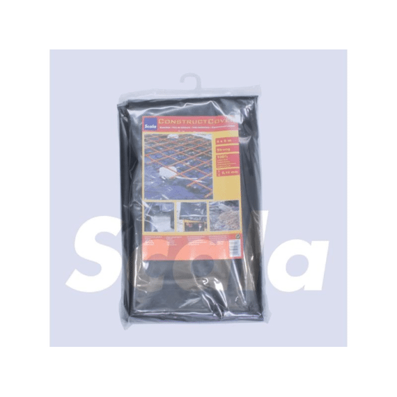 Dekzeilen Pe 4X6M 0.10Mm  Zwart