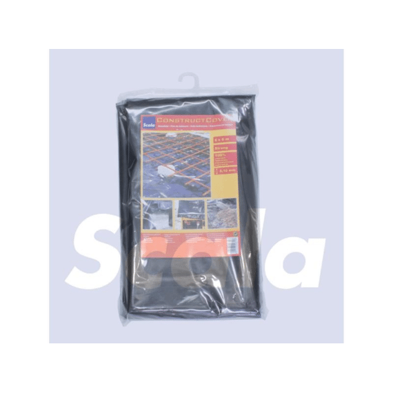 Dekzeilen Pe 6X6M 0.10Mm  Zwart