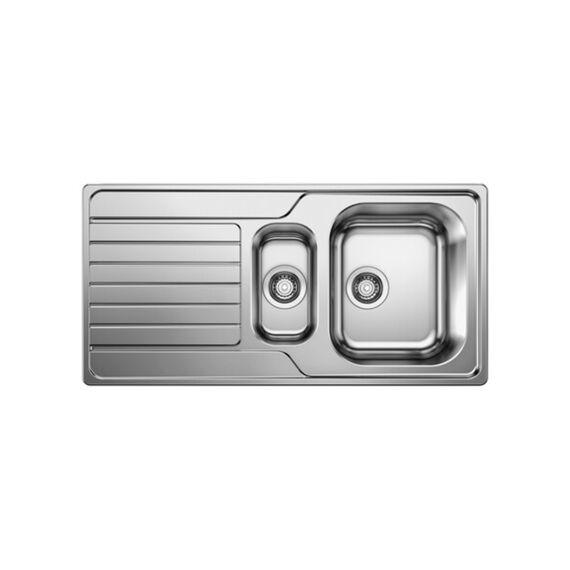 Blanco Dinas 6 S inbouwspoeltafel 1,5bak omkeerbaar 100x50cm RVS lichtglanzend