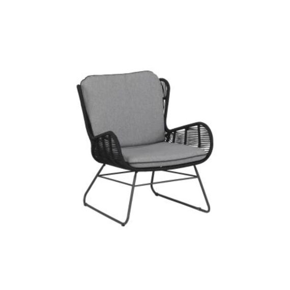 Grace Lounge Chair Anthraciet Steel Frame