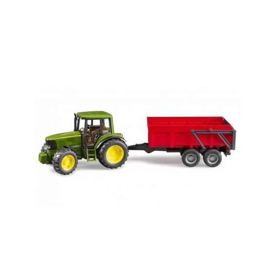 Bruder 02057 John Deere 6920 With Red Tipping Trailer