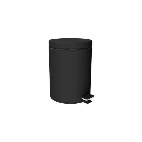 Loft-Game Afvalemmer 3L Mat Gelakt Zwart - Staand