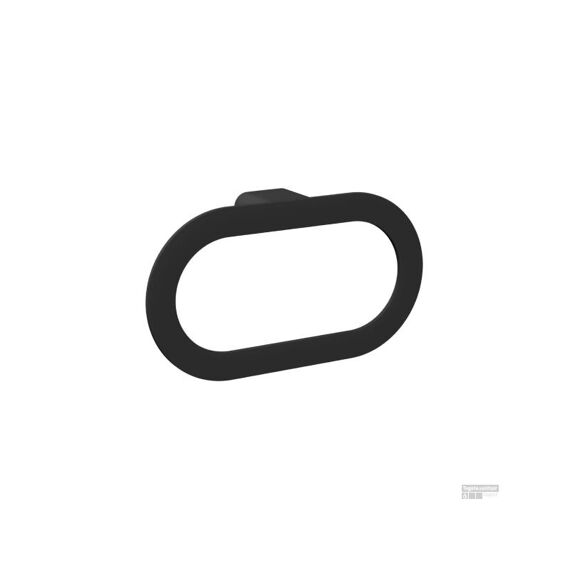 Loft-Game Handdoekring Mat Gelakt Zwart - Hangend