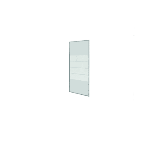 GO by Van Marcke Gordon vaste wand voor flexibele draaideur 900x1900mm 6mm glas