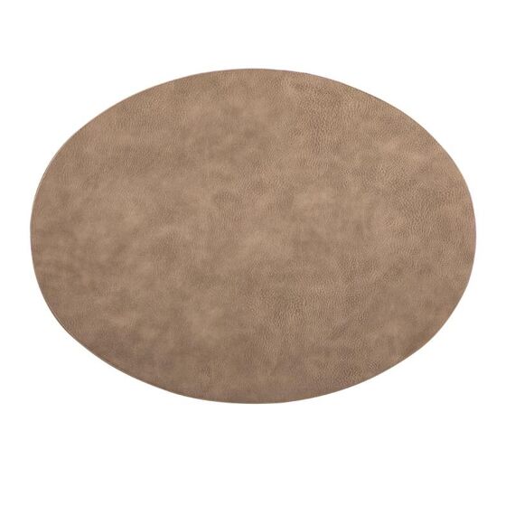 Placemat Troja - Oval, 33X45Cm, Taupe