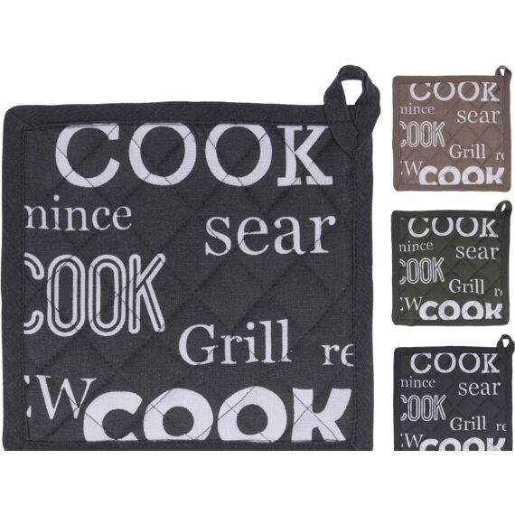 Pannenlap, 20X20Cm, 100 Percent Katoen, 3 Assortiment Prijs Per Stuk Klr Cook Design