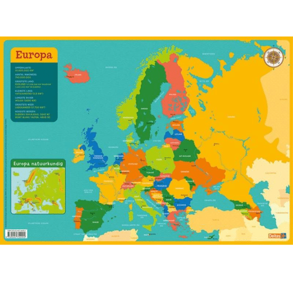 Educatieve Onderleggers - Kaart Europa