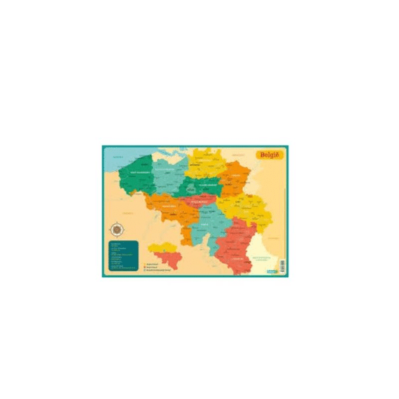 Educatieve Onderleggers - Kaart België