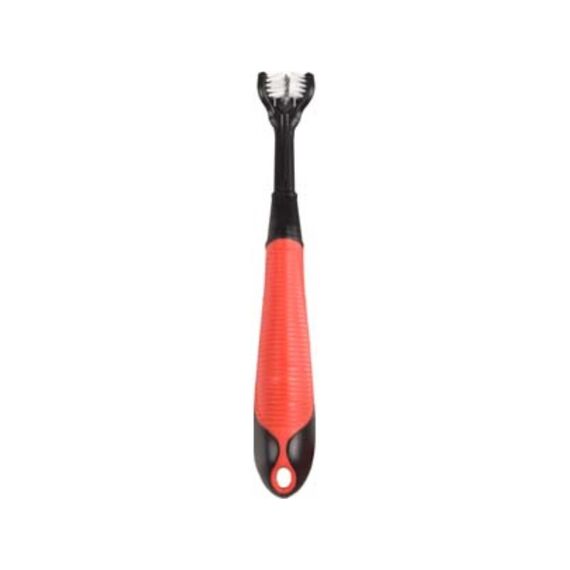 Tandenborstel Kerber Soft Grip Zwart Rood 20Cm