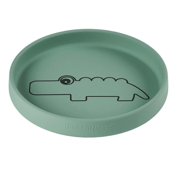 Done By Deer Silicone Bord Croco Green