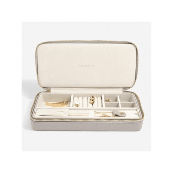 Stackers Taupe Sleek Necklace Travel Jewellery Box