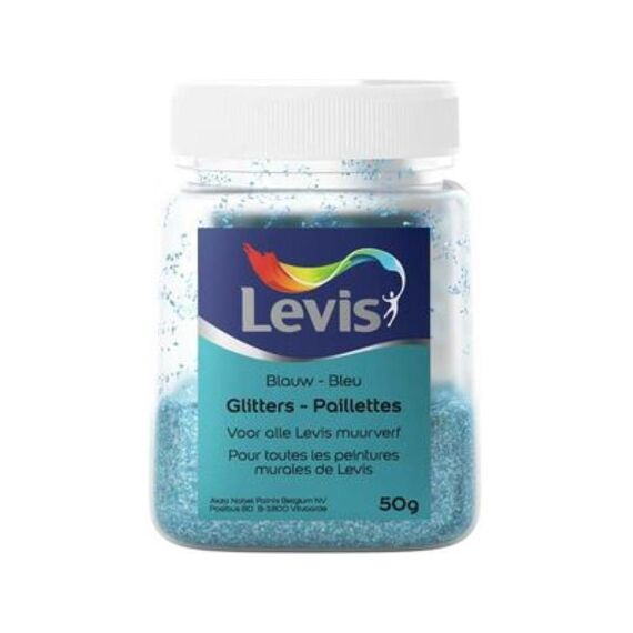 Levis Glitters Voor Muurverf - Blue 50Gr