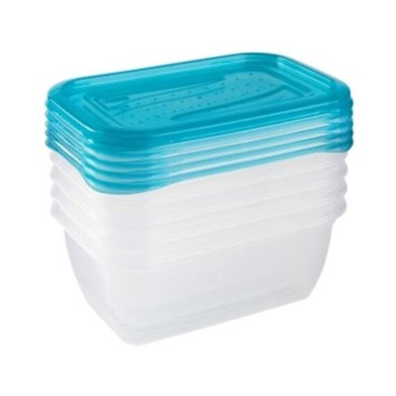 Keeeper Fredo Fresh Vershouddozen Transp/Blauw 15X10X6Cm 0.5L Set/5