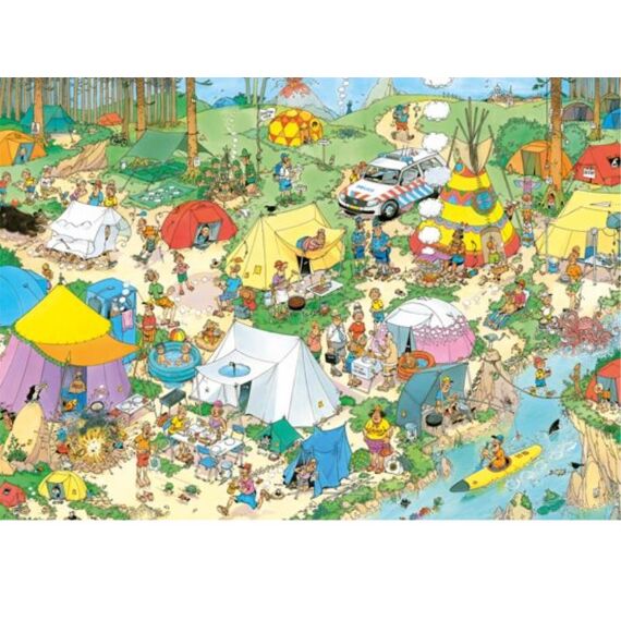 Jumbo Puzzel 1000 Stuks Jan Van Haasteren Camping In The Forest